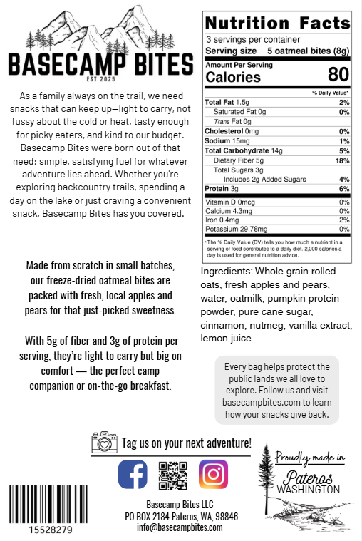 Apple & Pear Oatmeal Bites